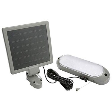 Woods Designers Edge L949 Rechargeable Solar Shed Lights with 10 Bright LED Bulbs and 16Foot Extension Cord
