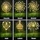 Maleyt 6 Pack Solar Garden Lights Firework Lights Decorative 8 Lighting Modes with Remote 120 LED Twinkling Waterproof Landscape Outdoor Decor for Pathway Backyard Walkway Patio White
