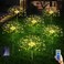 Maleyt 6 Pack Solar Garden Lights Firework Lights Decorative 8 Lighting Modes with Remote 120 LED Twinkling Waterproof Landscape Outdoor Decor for Pathway Backyard Walkway Patio White