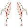 GAGALIFE Candy Cane Lights 10 Pack Candy Cane Pathway Lights 10 Christmas Candy Cane Lights Outdoor Candy Cane Decor for Walkway Driveway Sidewalk Garden Yard Xmas Path Lights with Stakes