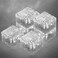 MLKNK Solar Brick LightsOutdoor Solar Lights for YardSolar Brick Landscape Path Light 6 Pack LED Light Brick Garden Decor for Pathway Patio Walkway Backyard Decoration DSXBZ111