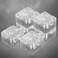 MLKNK Solar Brick LightsOutdoor Solar Lights for YardSolar Brick Landscape Path Light 6 Pack LED Light Brick Garden Decor for Pathway Patio Walkway Backyard Decoration DSXBZ111
