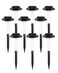 ALEPOD Solar Pathway Lights Outdoor 8 Pack 7 Lighting Modes Solar Lights Outdoor Waterproof IP68 Landscape Lighting for Yard Pathway Backyard Lawn