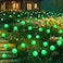 ZFNN Solar Firefly Light Christmas Lights for Outside Decorations 4 Pack 24 LED Green Solar Garden Lights Outdoor Waterproof Garden Decor for Yard Patio Pathway Lawn Christmas