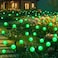 ZFNN Solar Firefly Light Christmas Lights for Outside Decorations 4 Pack 24 LED Green Solar Garden Lights Outdoor Waterproof Garden Decor for Yard Patio Pathway Lawn Christmas