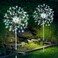 suddus Solar Garden Lights Outdoor Waterproof Decorative 2Pack 150LED Firework Lights Solar Fairy Lights for Yard Garden Party Patio Pathway Flowerbed White