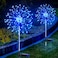 suddus Solar Garden Lights Outdoor Waterproof Decorative 2Pack 150LED Firework Lights Solar Fairy Lights for Yard Garden Party Patio Pathway Flowerbed Blue