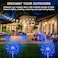 suddus Solar Garden Lights Outdoor Waterproof Decorative 2Pack 150LED Firework Lights Solar Fairy Lights for Yard Garden Party Patio Pathway Flowerbed Blue