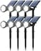 Tadyreal Solar Lights Outdoor Waterproof IP65 180 Adjustable Solar Powered Landscape Spot Lights for Yard 4 Lighting Modes Spotlights for Pathway Garden Outside Wall Pool Porch 8 Pack Cool White