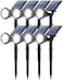 Tadyreal Solar Lights Outdoor Waterproof IP65 180 Adjustable Solar Powered Landscape Spot Lights for Yard 4 Lighting Modes Spotlights for Pathway Garden Outside Wall Pool Porch 8 Pack Cool White