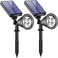 URPOWER Solar Lights Outdoor 2in1 Solar Spot Lights Waterproof with 2 Lighting Modes Adjustable Solar Powered Spotlights Auto OnOff Landscape Lights for Yard Garden Pathway 2 Pack Cool White