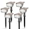 LEREKAM Solar Lights Outdoor Waterproof Landscape Lights 40 LEDs Solar Spot Lights Outdoor Spotlights with 3 Light Modes USB Solar Powered Garden Yard Wall Lights Auto OnOff for Patio 6 Pack