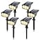 LEREKAM 3 Brightness Modes Solar Outdoor Lights with Super Bright 40LEDs 360 Adjustable Lighting Angle USB Charging Longer Working Time Waterproof Patio Porch Driveway