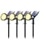 NBKLS Solar Spot Lights for Outside 21 LED Outdoor Solar Lights for Yard 4 Pack Solar Spotlights Waterproof Auto OnOff for Landscape Wall Garden Pool Tree Pathway and DrivewayWarm White