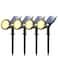 NBKLS Solar Spot Lights for Outside 21 LED Outdoor Solar Lights for Yard 4 Pack Solar Spotlights Waterproof Auto OnOff for Landscape Wall Garden Pool Tree Pathway and DrivewayWarm White