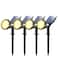 NBKLS Solar Spot Lights for Outside 21 LED Outdoor Solar Lights for Yard 4 Pack Solar Spotlights Waterproof Auto OnOff for Landscape Wall Garden Pool Tree Pathway and DrivewayWarm White