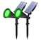 T-SUNUS TSUNUS Green Solar Spotlights Outdoor for Trees Adjustable LED Solar Uplights for Yard Garden Landscape Waterproof Auto OnOff Solar Lights 2 Pack