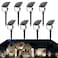 VOLISUN Solar Spotlight Outdoor IP67 Waterproof Solar Landscape Spot LightsUplights for Yard Garden Pathway 8 Pack Cool White 27 LED 3 Lighting Modes