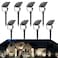 VOLISUN Solar Spotlight Outdoor IP67 Waterproof Solar Landscape Spot LightsUplights for Yard Garden Pathway 8 Pack Cool White 27 LED 3 Lighting Modes