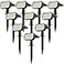 WELALO Solar Spot Lights Outdoor 10 Pack65 LED3 Modes Solar Landscape Spotlights Solar Powered Security Lights IP68 Waterproof Wall Lights for Outsides Walkway Yard Garden DrivewayCool White