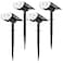 BAXIA TECHNOLOGY Solar Spot Lights Outdoor Waterproof 3 Lighting Modes Solar Spotlights Dusk to Dawn Spot Light for Yard Pathway Landscape Driveway Warm White 6 Pack