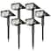 AloftSun Solar Motion Sensor Outdoor LightsWaterproof Motion Sensor Spot Lights 30 LED3 Modes Solar Powered SpotlightsLandscape Lighting for Yard and Garden Cool White6 Pack