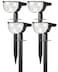 GKGG Solar Lights Outdoor Waterproof IP65 Solar Powered 76 LED 3 Lighting Modes Solar Spot Lights Outdoor for Yard Garden Landscape Pathway Cool White 4 Pack