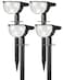 GKGG Solar Lights Outdoor Waterproof IP65 Solar Powered 76 LED 3 Lighting Modes Solar Spot Lights Outdoor for Yard Garden Landscape Pathway Cool White 4 Pack