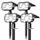 NYMPHY Solar Lights Outdoor Waterproof IP68 56 LED 3 Lighting Modes Solar Powered Garden Yard Spot Solar Lights for Outside Landscape 4 Pack Cool White