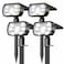 NYMPHY Solar Lights Outdoor Waterproof IP68 56 LED 3 Lighting Modes Solar Powered Garden Yard Spot Solar Lights for Outside Landscape 4 Pack Cool White