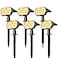 NYMPHY Solar Lights Outdoor Waterproof IP68 56 LED 3 Lighting Modes Solar Powered Garden Yard Spot Solar Lights for Christmas Outside Landscape 6 Pack Warm White