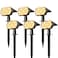 NYMPHY Solar Lights Outdoor Waterproof IP68 56 LED 3 Lighting Modes Solar Powered Garden Yard Spot Solar Lights for Christmas Outside Landscape 6 Pack Warm White