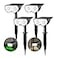 Consciot Solar Lights Outdoor Waterproof 16 LEDs IP67 Spot Lights Outdoor Auto OnOff Solar Landscape Spotlights 2in1 Adjustable Wall Lights for Garden Yard Pathway Cool White 4 Pack