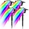 nipify 4 Pack Solar Spot Lights Outdoor Color Changing 7 Modes Halloween RGB Solar Powered Waterproof Spotlight Landscape Lighting for Outside Yard Garden Pathway