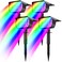 nipify 4 Pack Solar Spot Lights Outdoor Color Changing 7 Modes Halloween RGB Solar Powered Waterproof Spotlight Landscape Lighting for Outside Yard Garden Pathway