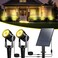 T-SUN TSUN Solar Spotlights 2W Outdoor LED Landscape Spot Light 2in1 Waterproof Solar Powered Wall Lights Auto ONOff with Dual Headlamp for Garden Yard PathwayWarm White
