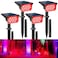 CREPOW Solar Spot Lights Outdoor20 LED Waterproof IP65 Solar Landscape Light Adjustable Panel Spotlights for Wall Tree Yard Garden Halloween Christmas Red Lights 4 Pack