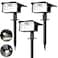 nipify Solar Spot Lights Outdoor 3 Pack62 LED Solar Motion Sensor Lights Outdoor Waterproof 3 Modes Solar Powered Landscape Spotlights 2in1 for Outside Yard Wall Garden Cool White