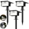 nipify Solar Spot Lights Outdoor 3 Pack62 LED Solar Motion Sensor Lights Outdoor Waterproof 3 Modes Solar Powered Landscape Spotlights 2in1 for Outside Yard Wall Garden Cool White