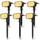 Sucolite 6Pack Solar Spot Lights Outdoor Waterproof IP65 3 Lighting Modes 2in1 Solar Landscape Spotlights for Yard 59 LED Solar Powered Wall Lights for Garden Pathway Driveway Walkway Warm White