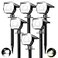 Peasur 6 Pack Solar Lights Outdoor Solar Powered Spot Uplights Waterproof with 3 Modes 2in1 Auto OnOff Solar Spotlights Landscape Lighting Outside for Tree Plants Yard Garden Pathway
