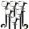 Peasur 6 Pack Solar Lights Outdoor Solar Powered Spot Uplights Waterproof with 3 Modes 2in1 Auto OnOff Solar Spotlights Landscape Lighting Outside for Tree Plants Yard Garden Pathway
