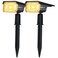 LEREKAM 40 LEDs SpotlightsIP65 Waterproof Solar Powered Landscape Spotlights 2in1 Wall Light Outdoor Landscaping Lights Auto OnOff for Yard Garden 2Pack WarmWhite