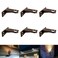 EZlumify Landscape Lighting Gutter Brackets Mounting Bracket Base Plate for Spotlights Spot Flood Lights Outdoor Landscape Lighting Mounting Accessories DieCast Aluminum Bronze Pack of 6
