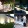Fratink Solar Spot Lights Outdoor Waterproof IP65 6 Pack52 LED Cool White
