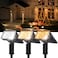 ALFIOT 2Pack Solar Lights Outdoor Waterproof IP67 3 Color Modes WarmCool White Hybrid with 3 Lighting Modes 105 Adjustable Dusk to Dawn Solar Spotlights for PathwayGardenYard WallGround Lighting