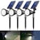 APOMAO Solar Spot Lights Outdoor 36 LEDs 1000LM Adjustable Solar Lights Outdoor Waterproof 2in1 Solar Powered Spotlights Landscape Lighting for Garden Yard Pathway 4 Pack Cool White