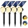 nipify 4 Pack Solar Lights Outdoor Waterproof 53 LED Solar Spot Lights with 3 Modes Landscape Spotlights for Outside Garden Yard Trees Warm White