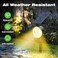 nipify 4 Pack Solar Lights Outdoor Waterproof 53 LED Solar Spot Lights with 3 Modes Landscape Spotlights for Outside Garden Yard Trees Warm White