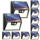Peasur Solar Lights Outdoor 10 Pack Solar Motion Sensor Outdoor Lights Security Light 3 Working Modes Waterproof for Outside Garden Yard Fence